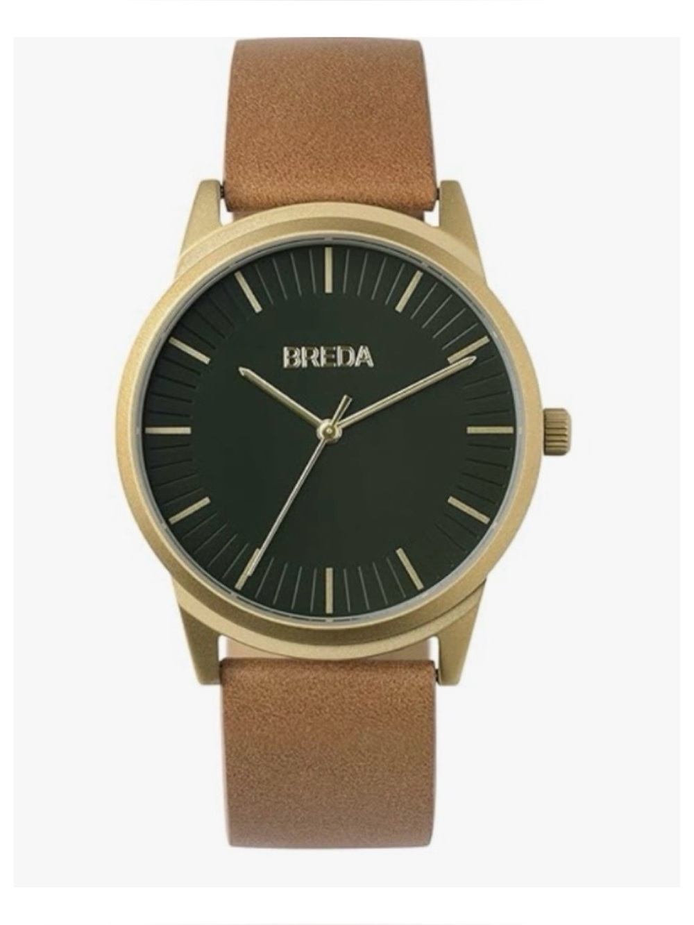 NWOT** Anthropologie BREDA Virgil Leather Watch  **Needs Battery